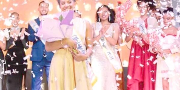 Miss & Mister Malagasy: Kevina Volazara and Yanisse Djaafari carrying the 2025 standard
