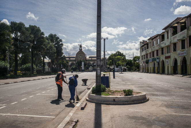 The streets of Antananarivo, empty of tourists... and Malagasy people in April 2021. Madagascar's borders have been closed since March 19, 2020 to fight against the spread of the coronavirus.